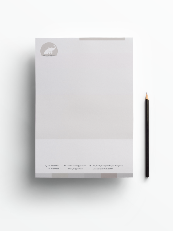 A4 with pencil mockup